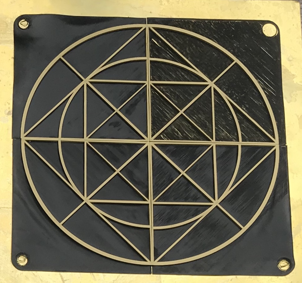 Unity Pixel Tile on Brass